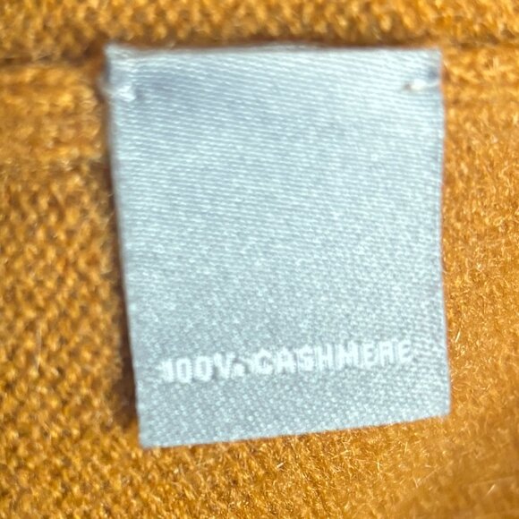Neiman Marcus The Cashmere Collection Ochre Crewneck Sweater Large L Women's - Picture 6 of 6